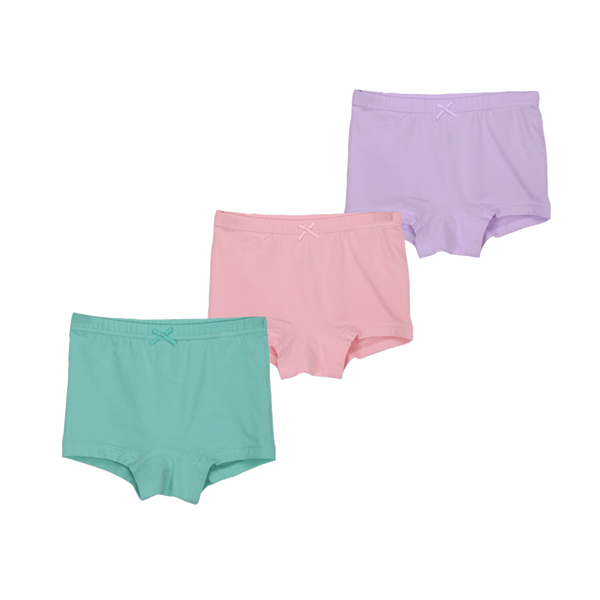 THREE-PACK BOYSHORTS PINK/PURPLE/GREEN