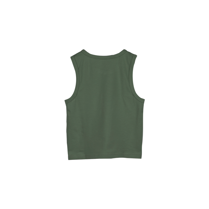 PLAIN TANK TOP AND SHORTS SET Green