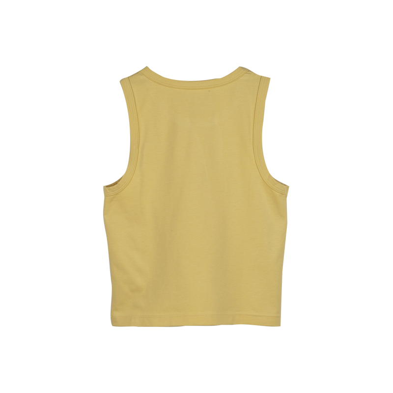 PLAIN TANK TOP AND SHORTS SET Yellow