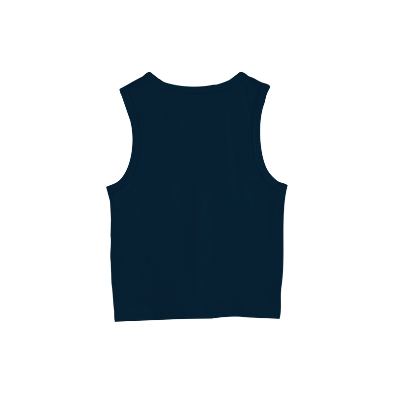 PLAIN TANK TOP AND SHORTS SET Navy