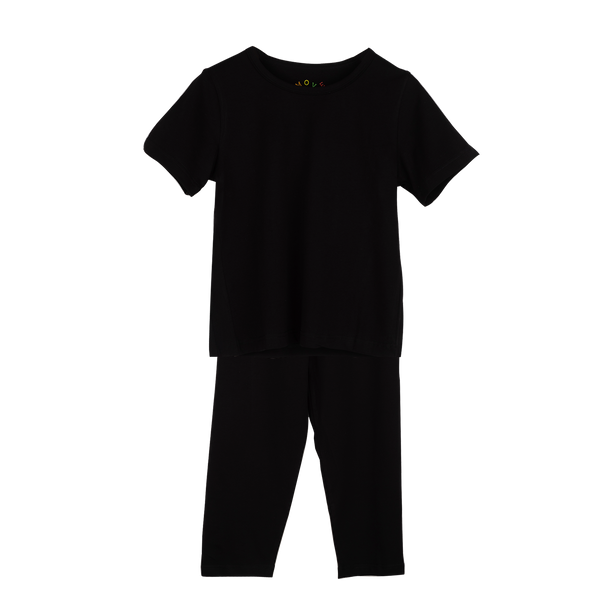 PLAIN PAJAMA SET Black