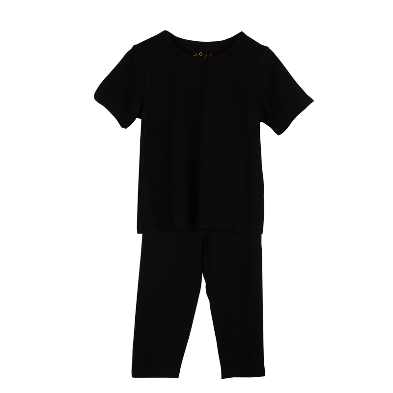 PLAIN PAJAMA SET Black