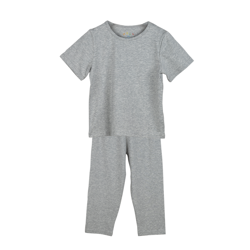 PLAIN PAJAMA SET Light Gray