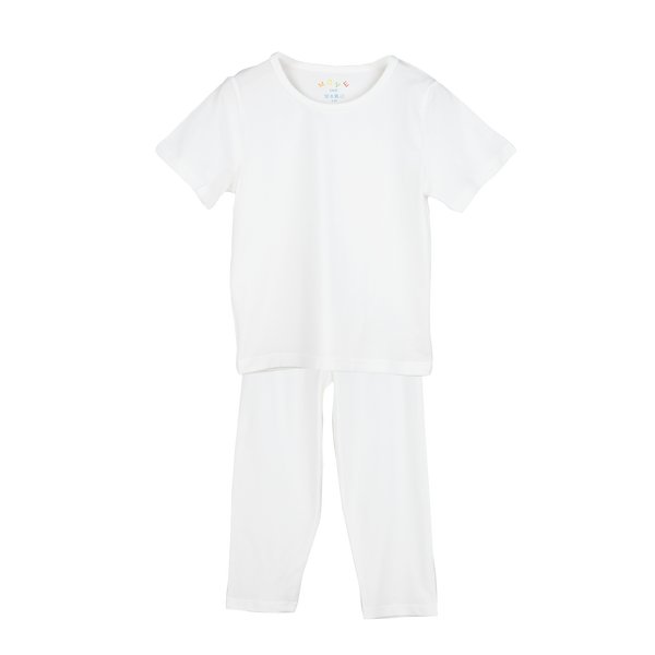 PLAIN PAJAMA SET White