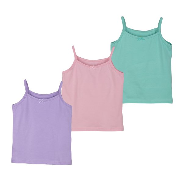 THREE-PACK TANK TOP PINK/PURPLE/GREEN