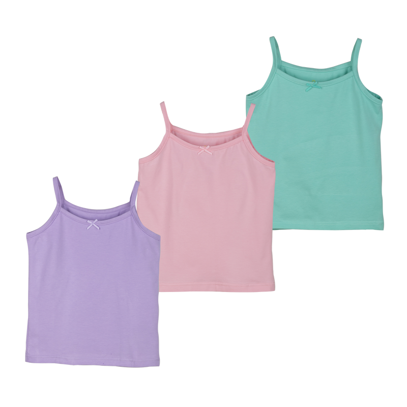 THREE-PACK TANK TOP PINK/PURPLE/GREEN