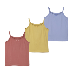 THREE-PACK TANK TOP YELLOW/MAUVE/LILAC