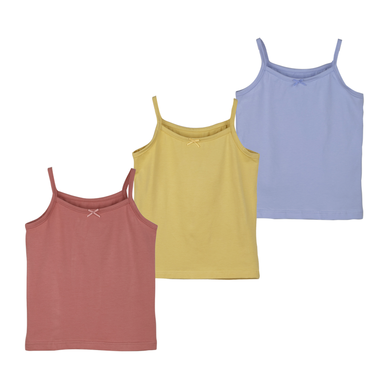 THREE-PACK TANK TOP YELLOW/MAUVE/LILAC